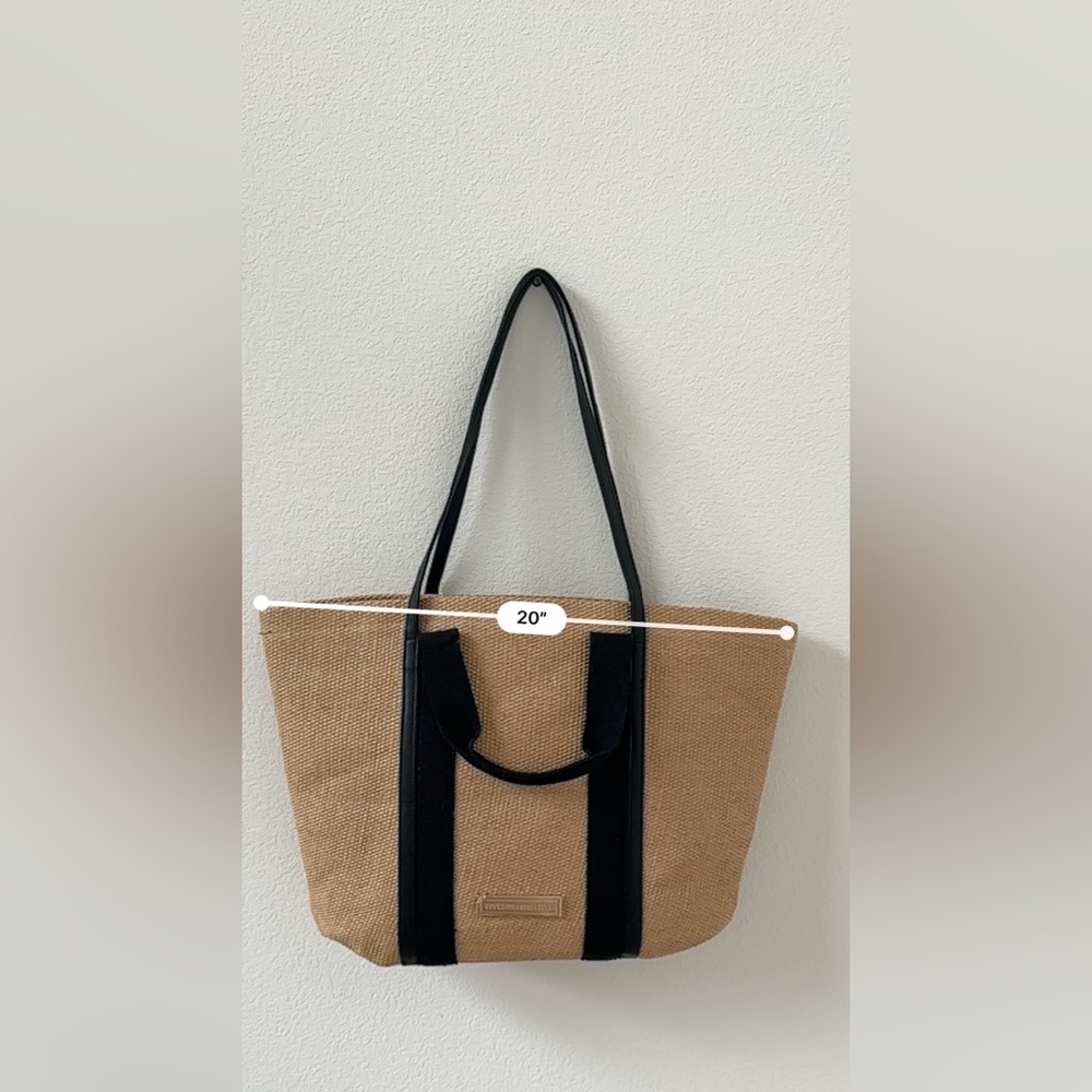 Intimissimi Tan and Black Tote Bag - Picture 6 of 7